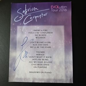 Sabrina Carpenter Evolution Tour 2016 Poster